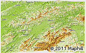 Physical Panoramic Map of Xupu