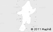 Silver Style Simple Map of Xupu
