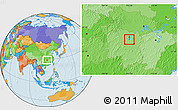 Political Location Map of Yiyang Shi