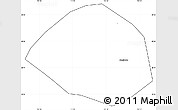 Blank Simple Map of Yiyang Shi