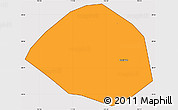 Political Simple Map of Yiyang Shi, cropped outside