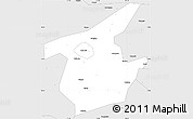 Silver Style Simple Map of Yiyang