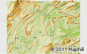 Physical 3D Map of Yongshun