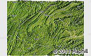 Satellite 3D Map of Yongshun