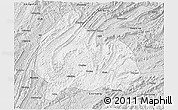 Silver Style 3D Map of Yongshun