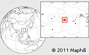 Blank Location Map of Yongshun