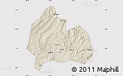 Shaded Relief Map of Yongshun, cropped outside