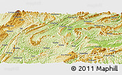 Physical Panoramic Map of Yongshun