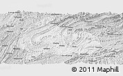 Silver Style Panoramic Map of Yongshun