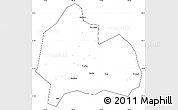 Blank Simple Map of Yongshun, cropped outside