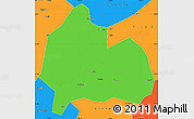 Political Simple Map of Yongshun