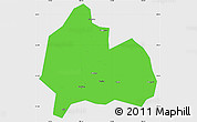 Political Simple Map of Yongshun, single color outside