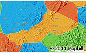 Political 3D Map of Yongxing