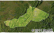Satellite 3D Map of Yongxing, darken