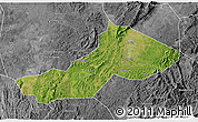 Satellite 3D Map of Yongxing, desaturated