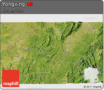 Satellite 3D Map of Yongxing