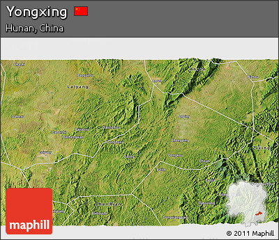 Satellite 3D Map of Yongxing