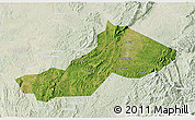 Satellite 3D Map of Yongxing, lighten