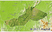 Satellite 3D Map of Yongxing, physical outside