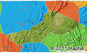 Satellite 3D Map of Yongxing, political outside