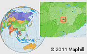 Political Location Map of Yongxing