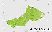 Physical Map of Yongxing, cropped outside