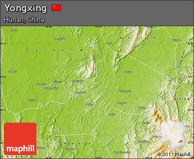 Physical Map of Yongxing