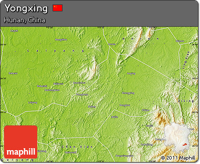 Physical Map of Yongxing