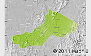 Physical Map of Yongxing, lighten, desaturated