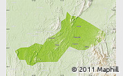 Physical Map of Yongxing, lighten