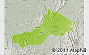 Physical Map of Yongxing, lighten, semi-desaturated