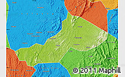 Physical Map of Yongxing, political outside