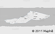 Gray Panoramic Map of Yongxing, single color outside