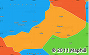 Political Simple Map of Yongxing