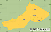Savanna Style Simple Map of Yongxing, single color outside