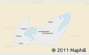 Classic Style 3D Map of Yuanjiang, single color outside