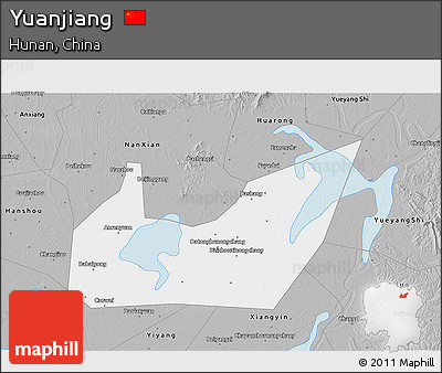 Gray 3D Map of Yuanjiang