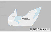 Gray 3D Map of Yuanjiang, single color outside
