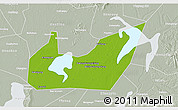Physical 3D Map of Yuanjiang, lighten, semi-desaturated