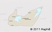 Shaded Relief 3D Map of Yuanjiang, cropped outside