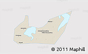 Shaded Relief 3D Map of Yuanjiang, single color outside