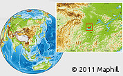 Physical Location Map of Yuanjiang