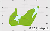 Physical Map of Yuanjiang, cropped outside