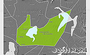 Physical Map of Yuanjiang, desaturated