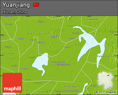 Physical Map of Yuanjiang