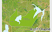 Physical Map of Yuanjiang, satellite outside