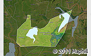 Satellite Map of Yuanjiang, darken
