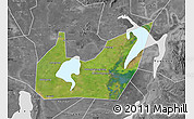 Satellite Map of Yuanjiang, desaturated