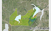 Satellite Map of Yuanjiang, semi-desaturated