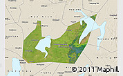 Satellite Map of Yuanjiang, shaded relief outside